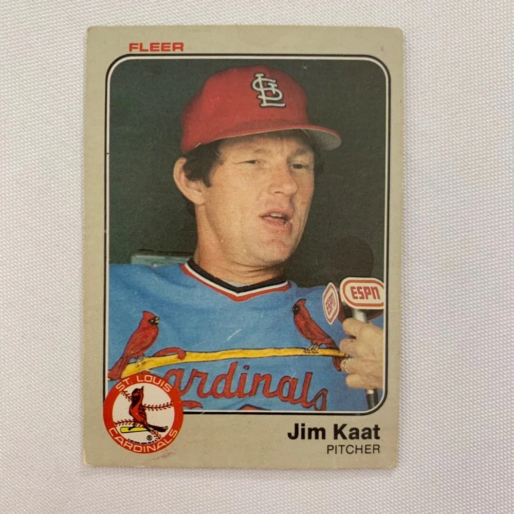 Baseball Cards 1990 Donruss Tracy Jones Detroit Tigers 1983 Jim Kaat‎ Cardinals
